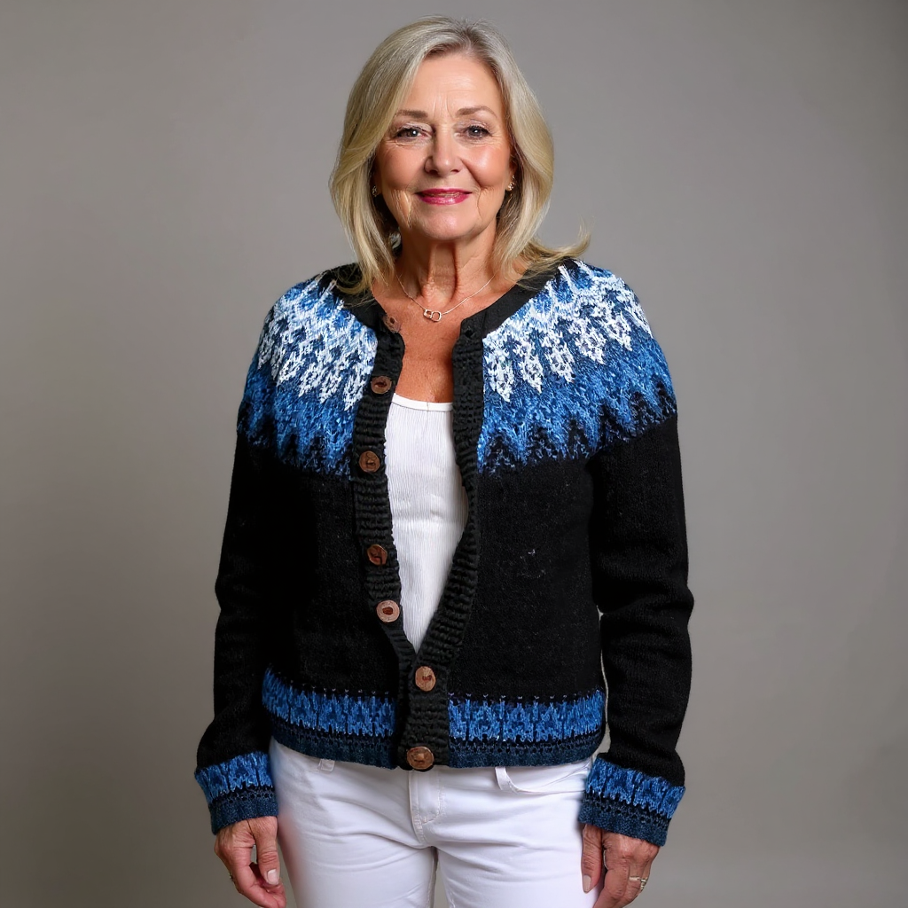 Mona - Fair-Isle-Strickjacke