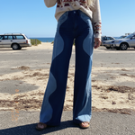 Manuela - Boho-Hose mit Vintage-Print