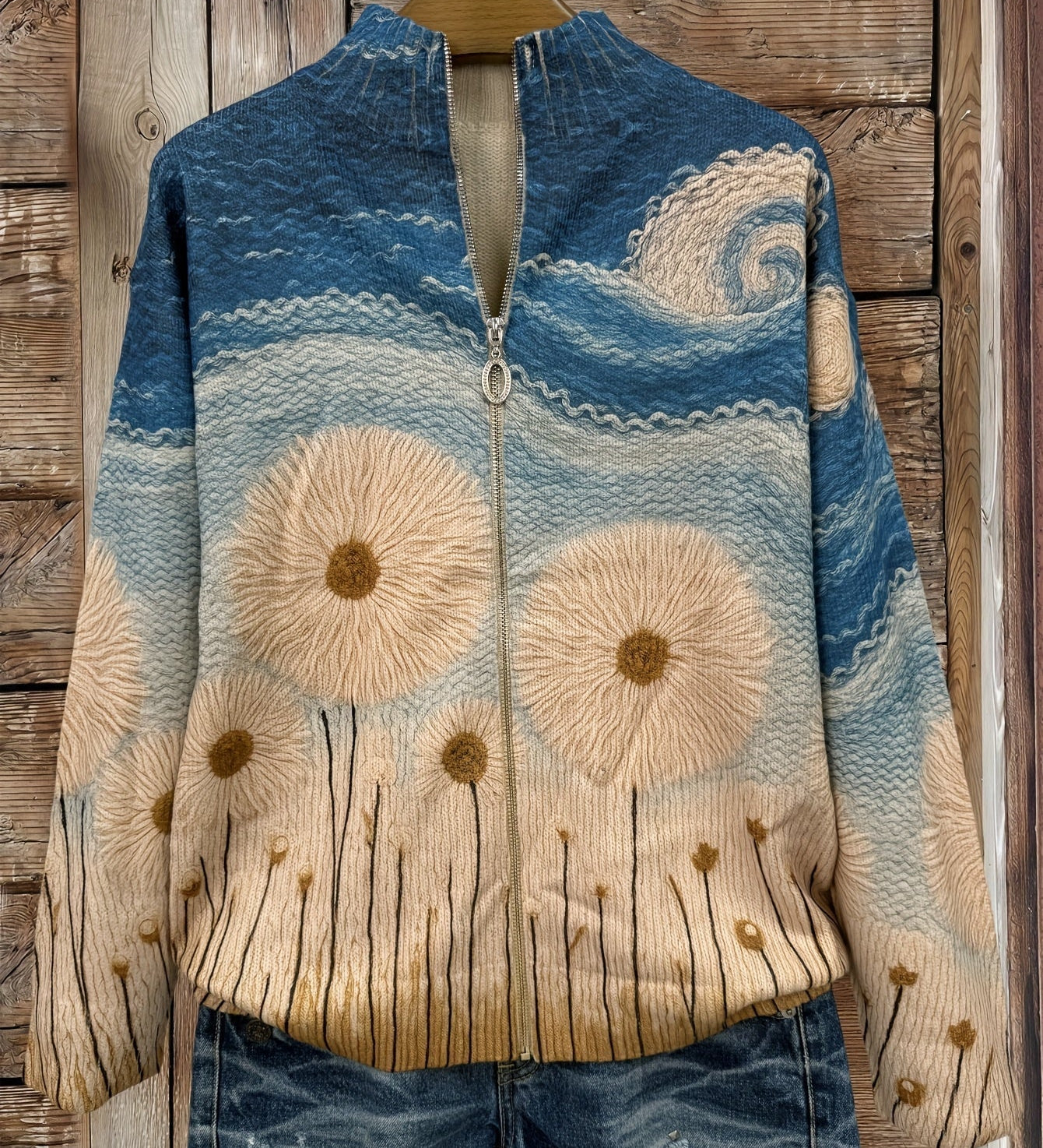 Franka - Cardigan mit Pusteblumen-Muster