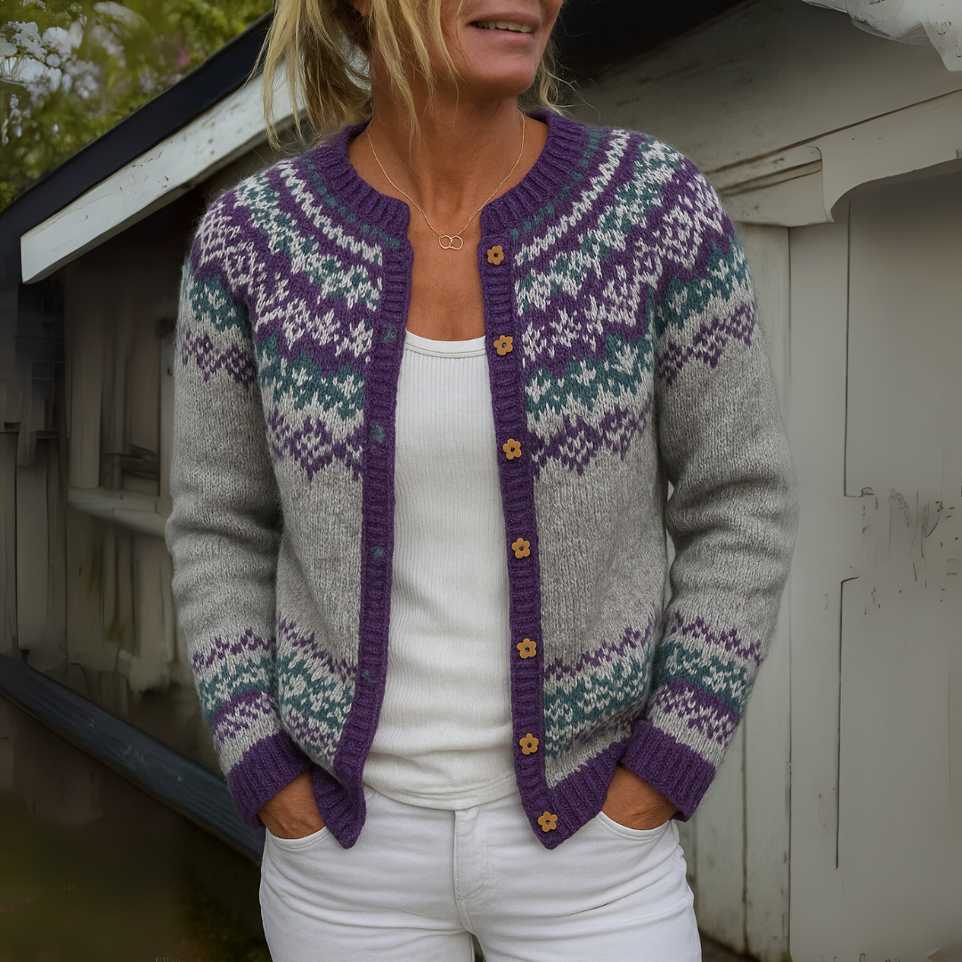 Stina - Isländische Strickjacke