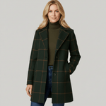 Sandra - Karierter Trenchcoat