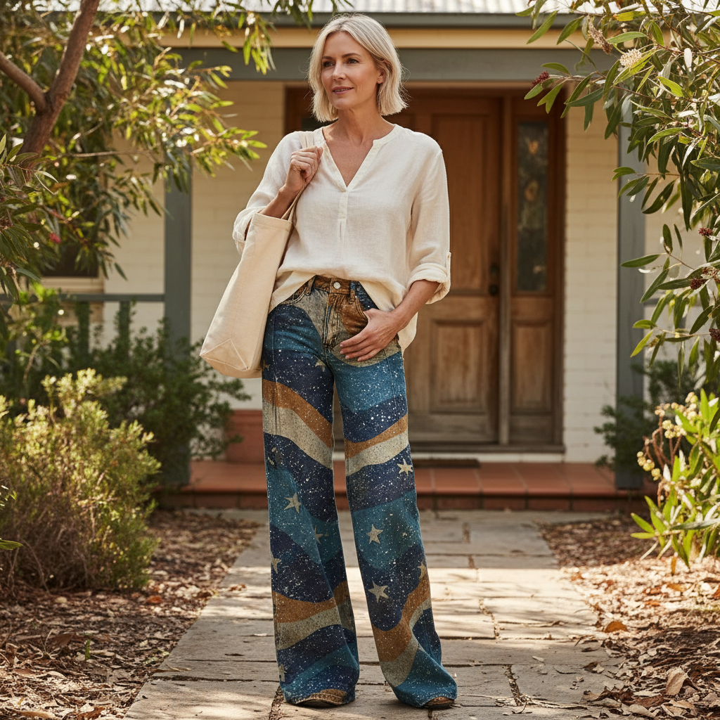 Nadine - Boho-Sommerhose im Retro-Stil