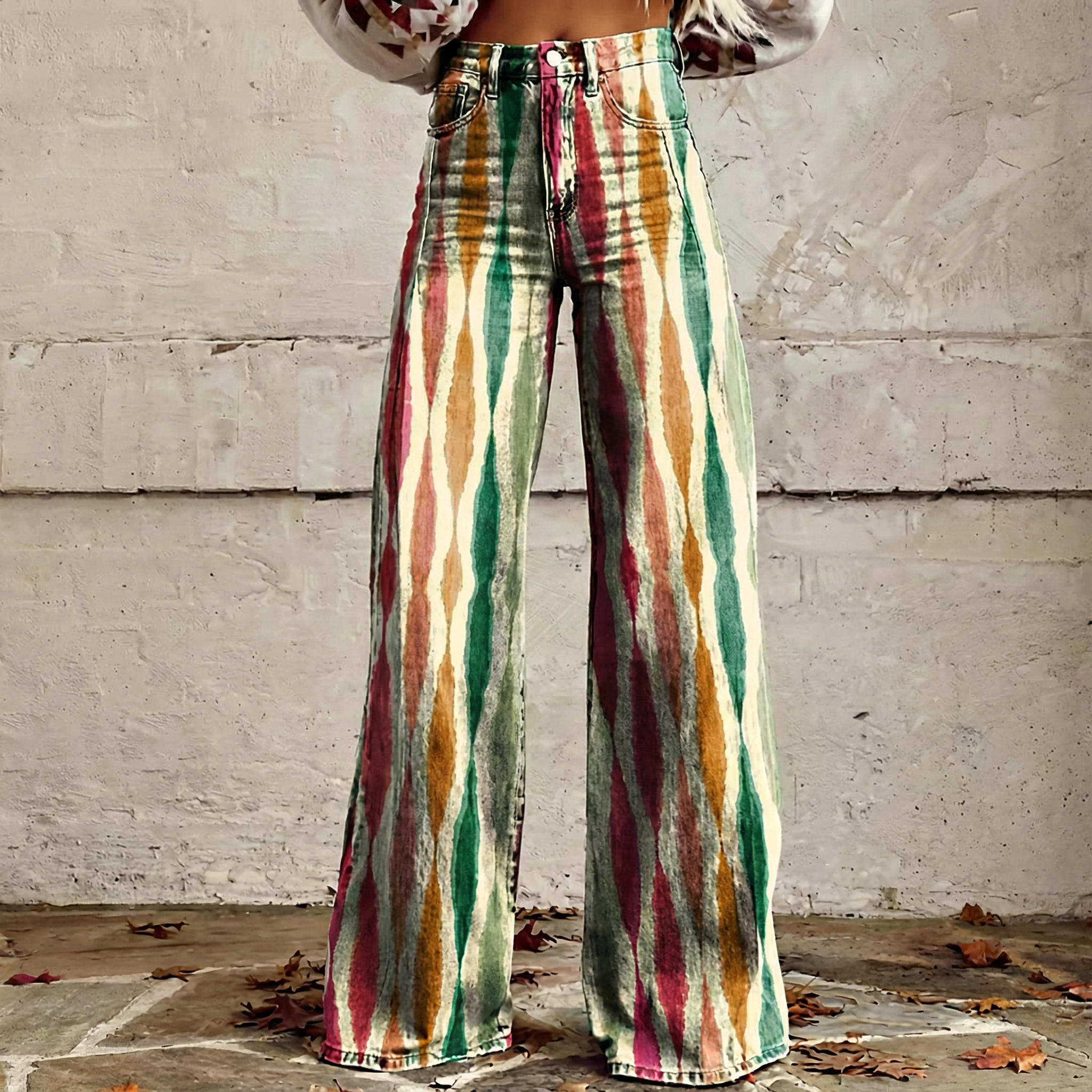 Yvonne - Fließende weite Boho-Hose