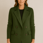 Nicole - Blazer mit Strickärmeln - Grün