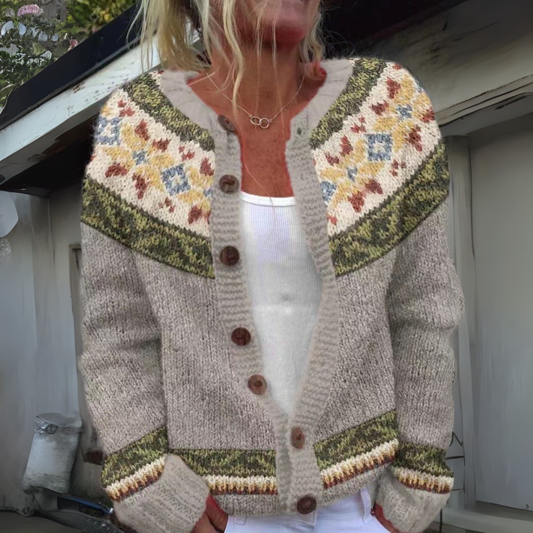 Sienna - Fair-Isle-Strickjacke