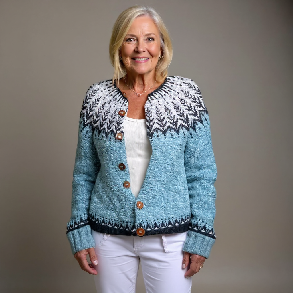 Reva - Fair-Isle-Strickjacke