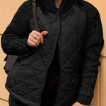 Michaela - Kuschelige Strickjacke - Schwarz