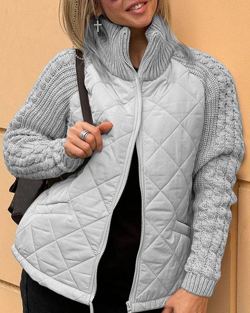 Michaela - Kuschelige Strickjacke - Grau