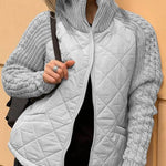 Michaela - Kuschelige Strickjacke - Grau
