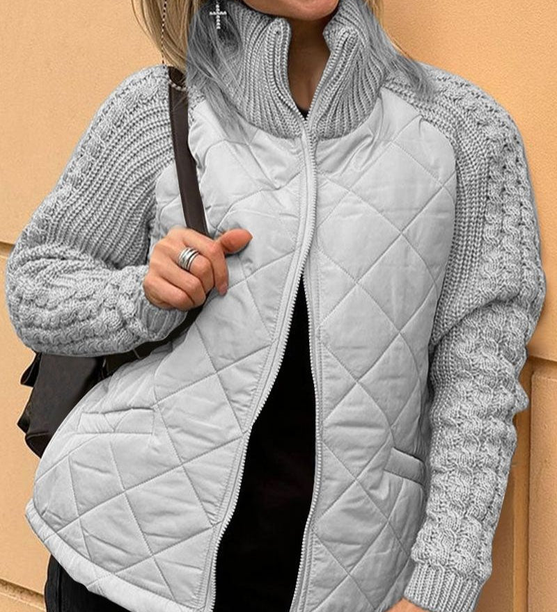 Michaela - Kuschelige Strickjacke - Grau