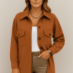 Martina - Schicke elegante Jacke - Karamell