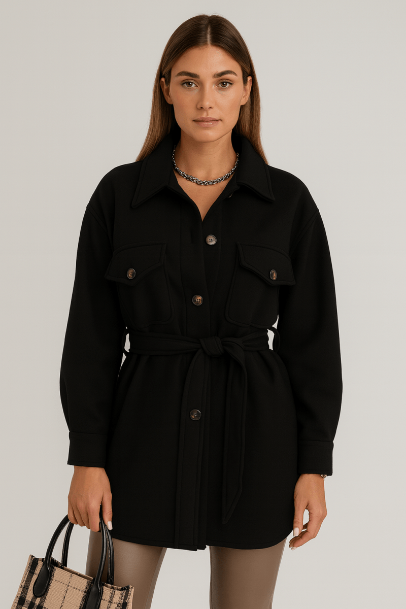 Martina - Schicke elegante Jacke - Schwarz