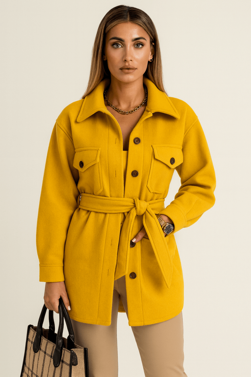 Martina - Schicke elegante Jacke - Gelb
