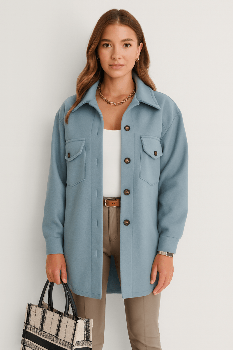 Martina - Schicke elegante Jacke - Blau