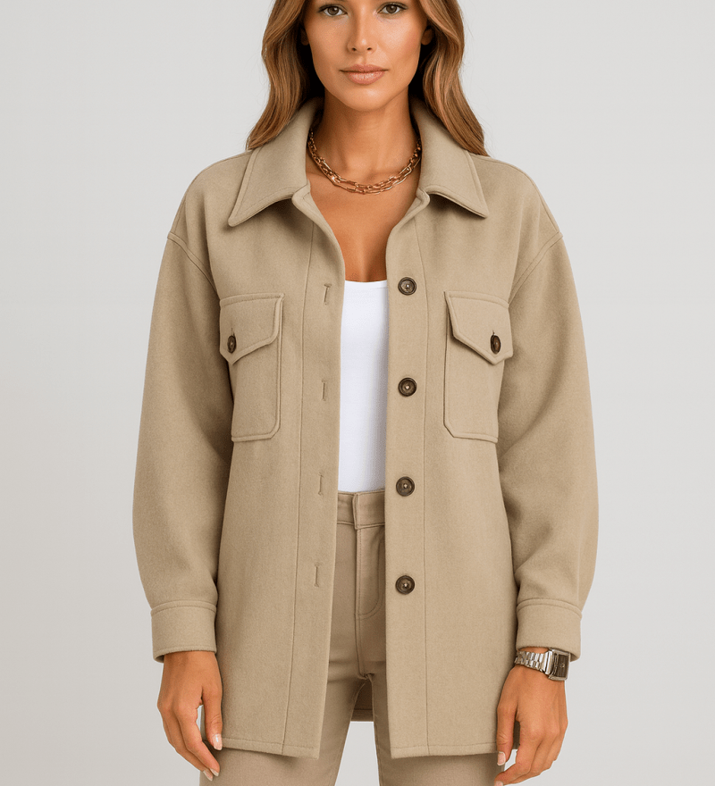 Martina - Schicke elegante Jacke - Khaki