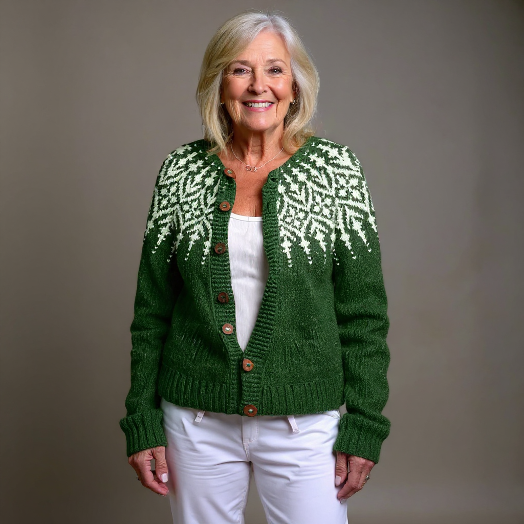 Nadia - Nordische Strickjacke