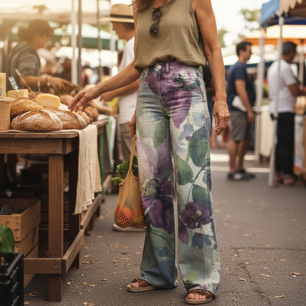 Daniela - Boho-Hose mit hoher Taille