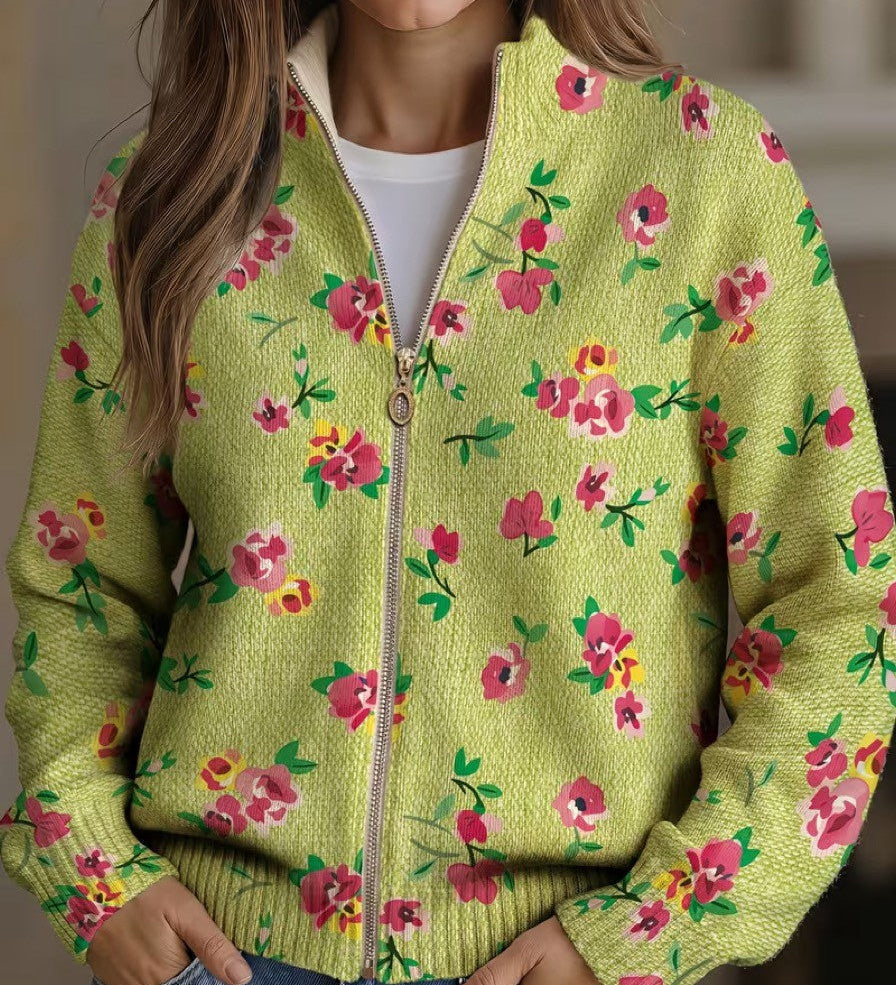 Neele - Cardigan mit floralem Muster