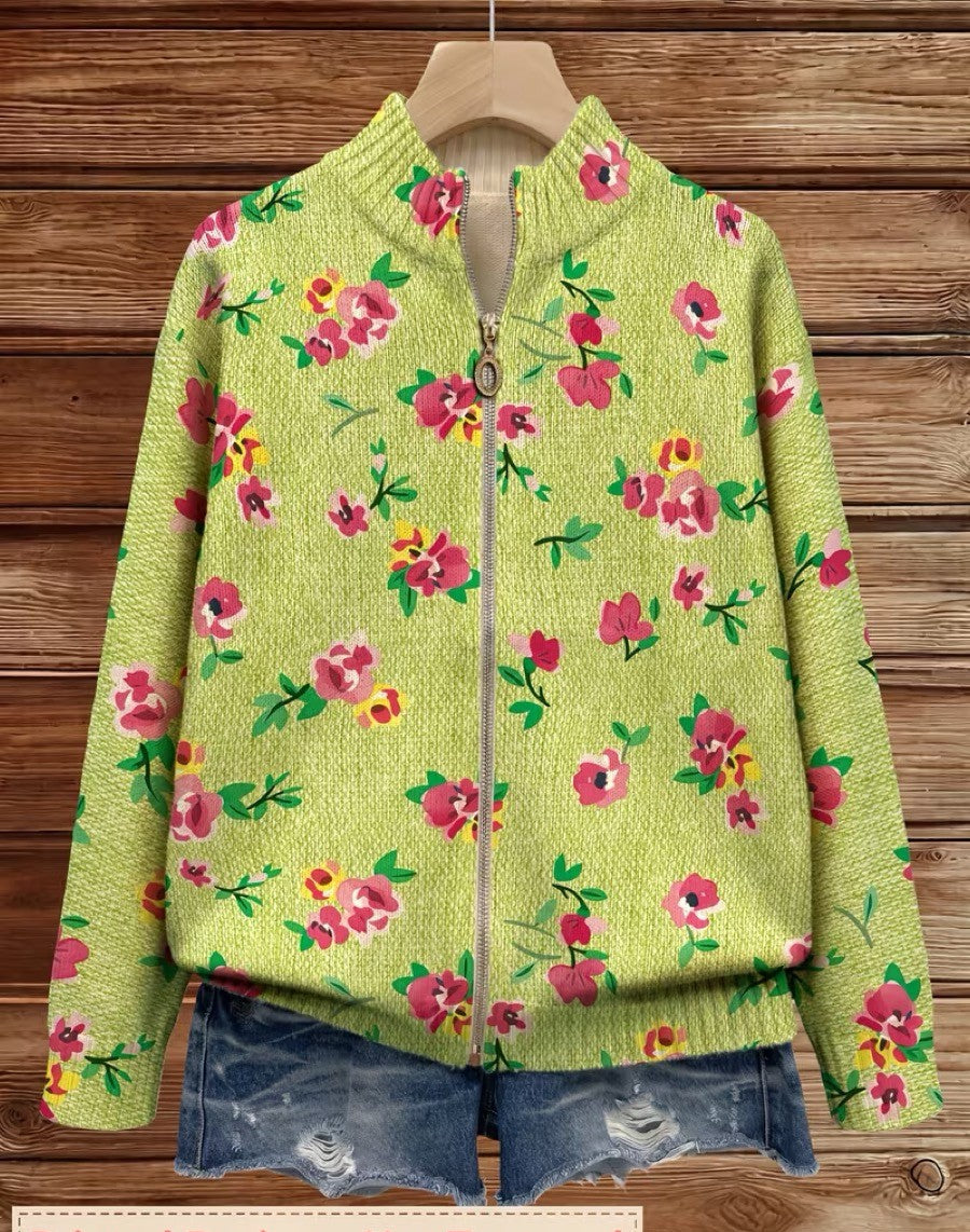 Neele - Cardigan mit floralem Muster