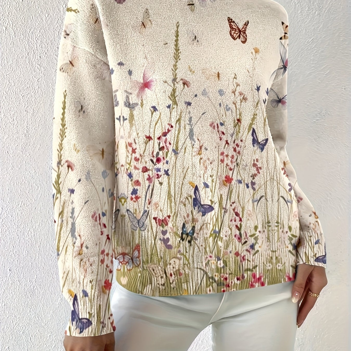 Andrea - Eleganter Pullover in Bunt