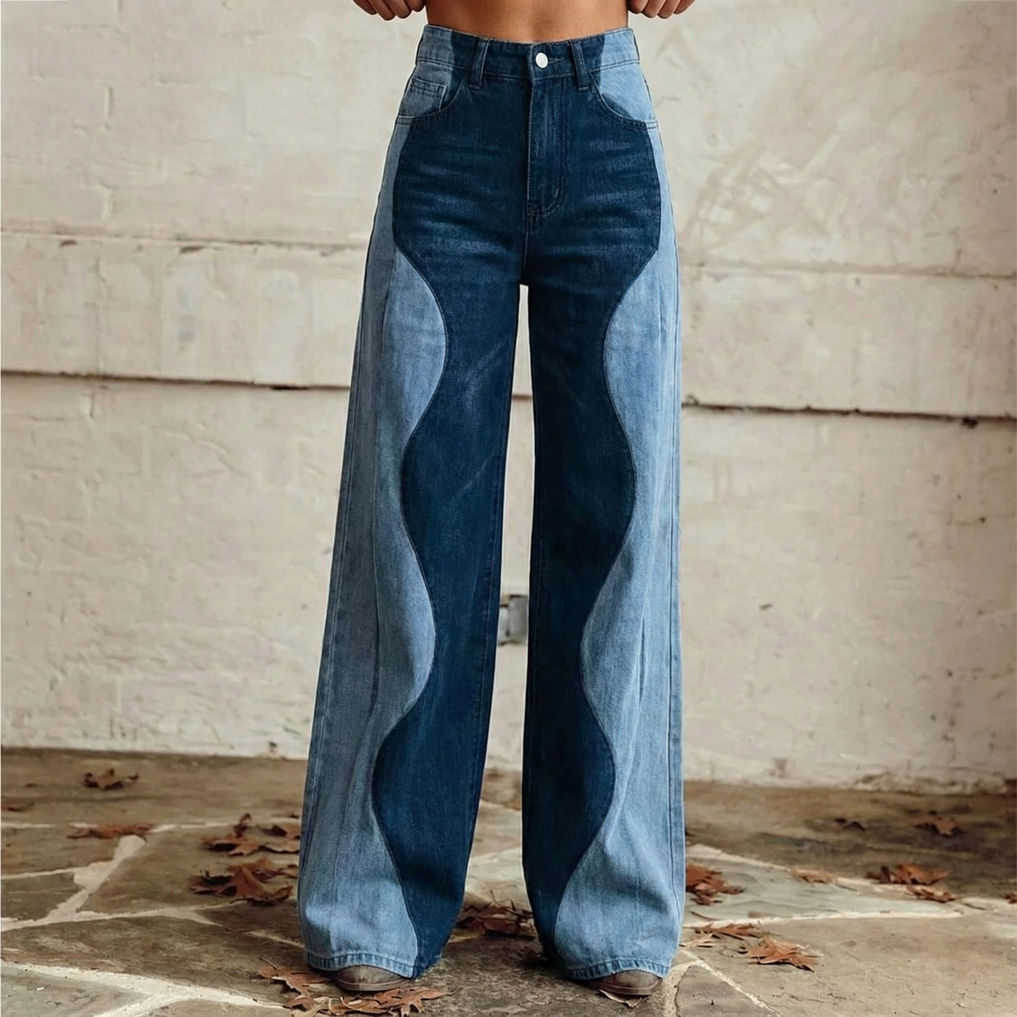 Manuela - Boho-Hose mit Vintage-Print