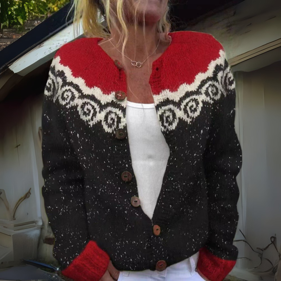 Odette - Fair-Isle-Strickjacke