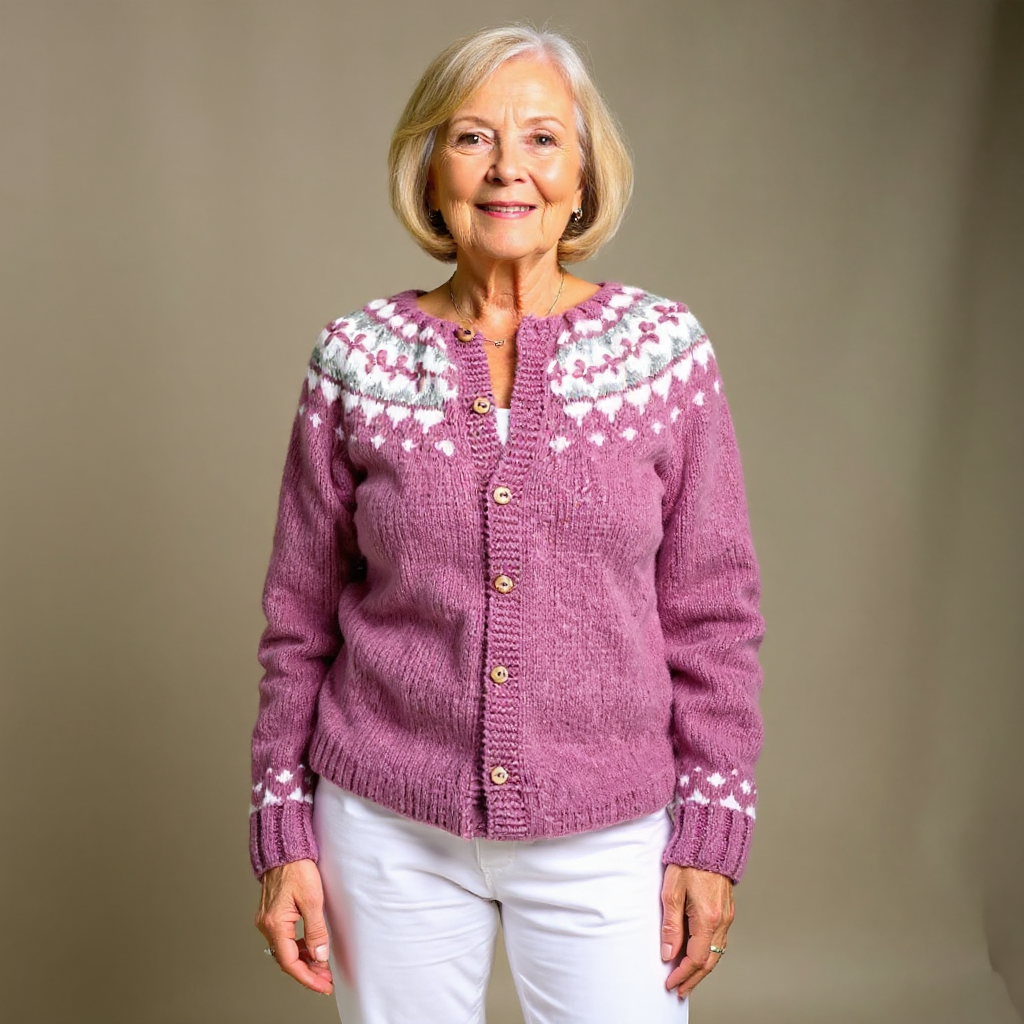 Olga - Nordische Strickjacke
