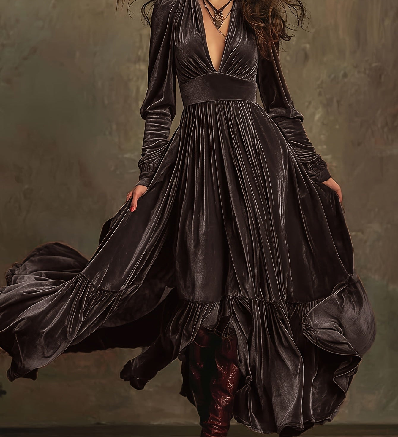 Monika - Damen-Maxikleid