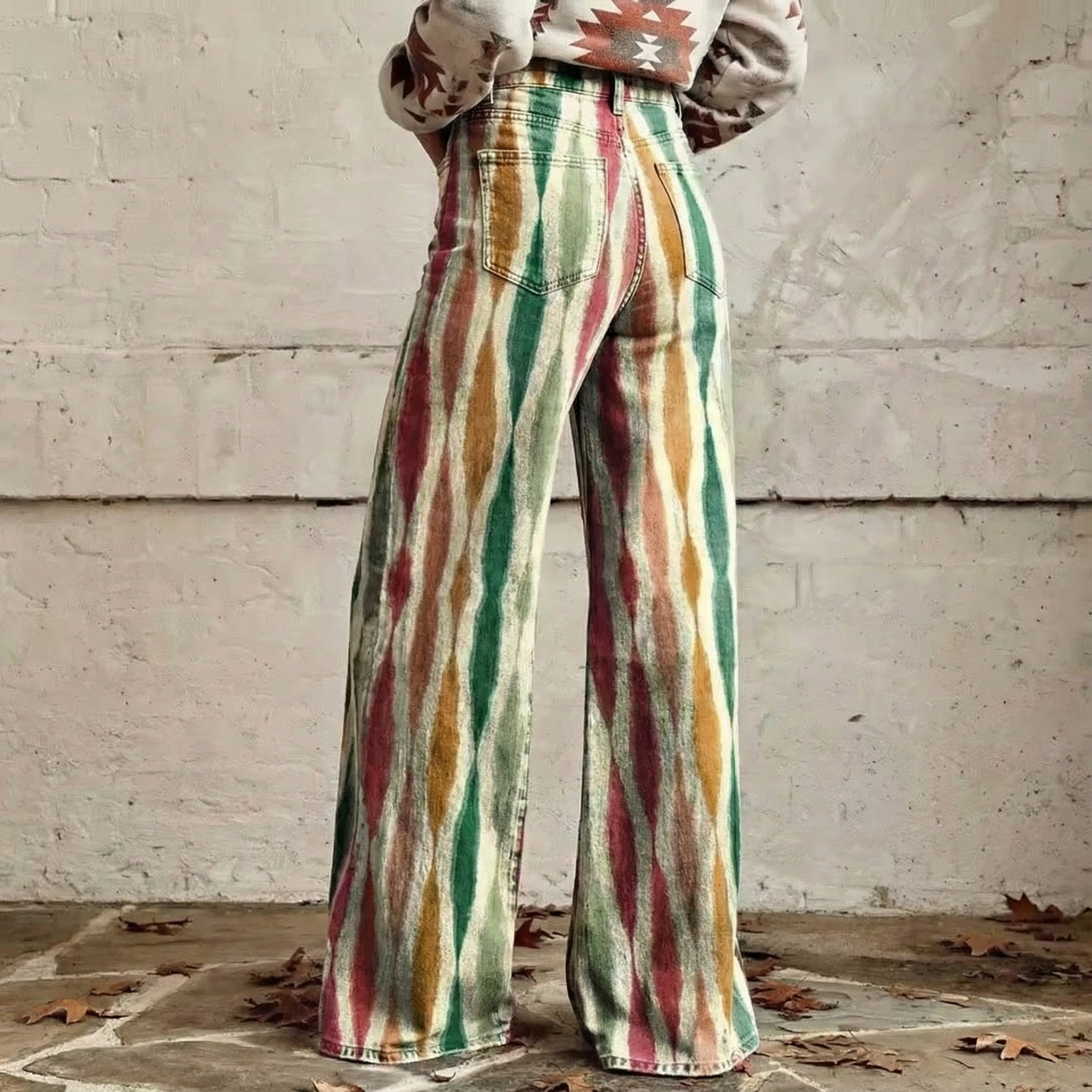 Yvonne - Fließende weite Boho-Hose