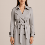 Franziska - Stylischer Trenchcoat - Grau