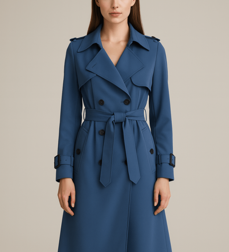 Franziska - Stylischer Trenchcoat - Blau