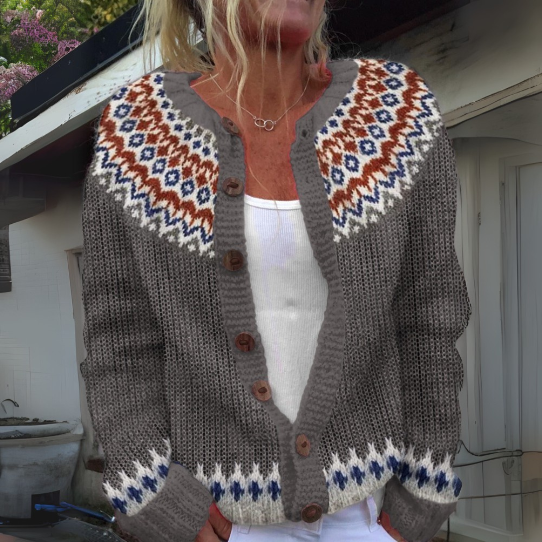 Luna - Nordische Strickjacke