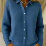 Simone - Elegante Strickjacke in Marineblau