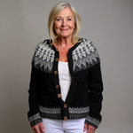 Saga - Vintage-Strickjacke