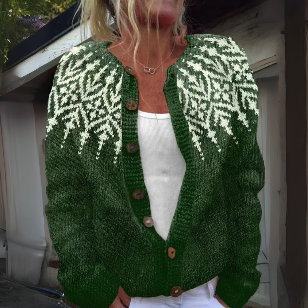 Nadia - Nordische Strickjacke