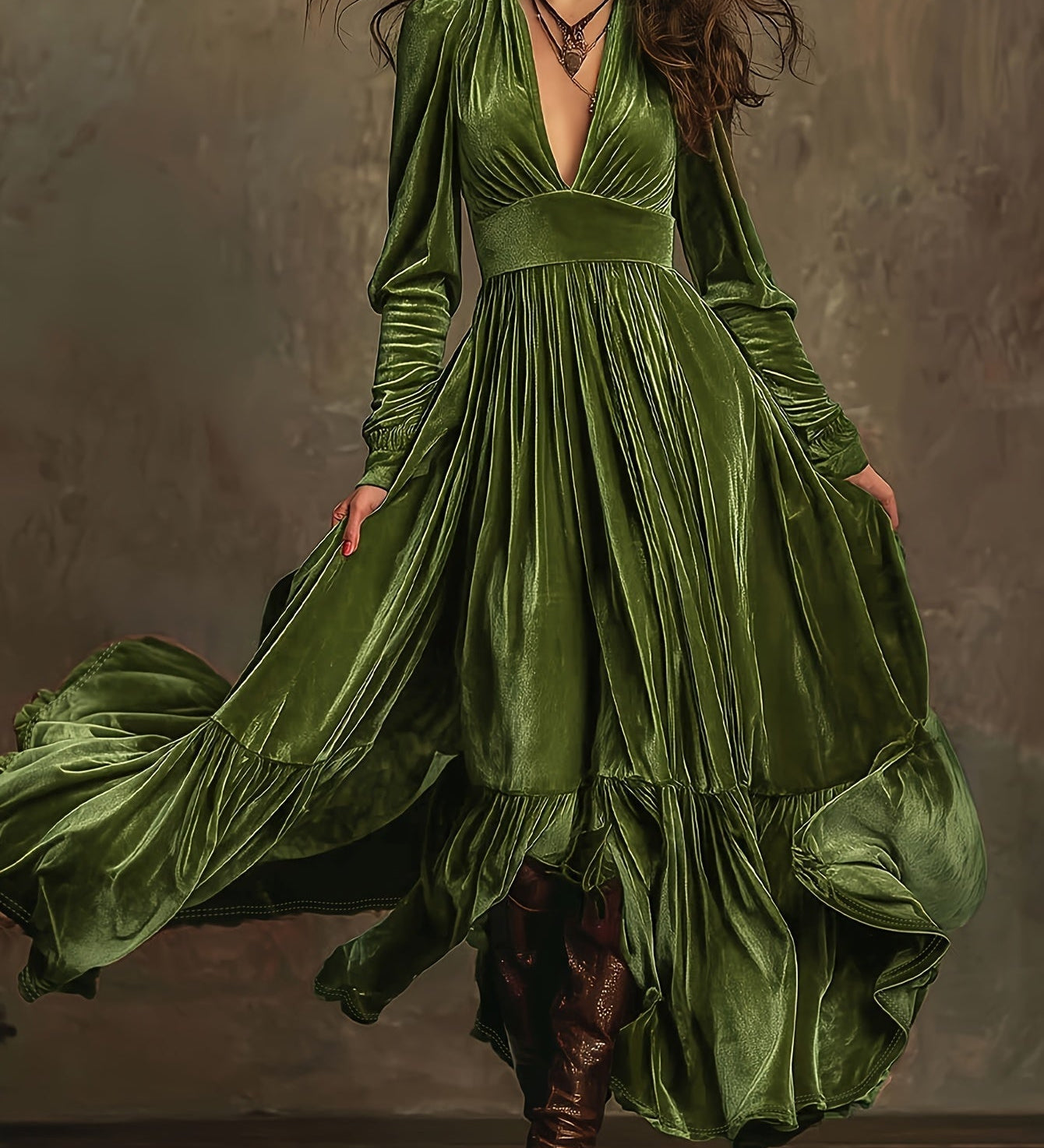 Monika - Damen-Maxikleid