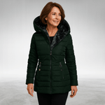 Maren - Kuschelig gefütterte Winterjacke - Dunkelgrün