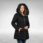 Maren - Kuschelig gefütterte Winterjacke - Schwarz