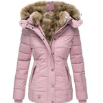 Nina - Kuschelig warme Winterjacke - Pink