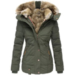 Nina - Kuschelig warme Winterjacke - Grün