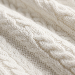 Christine - Zopfstrick-Pullover mit Zip in Creme