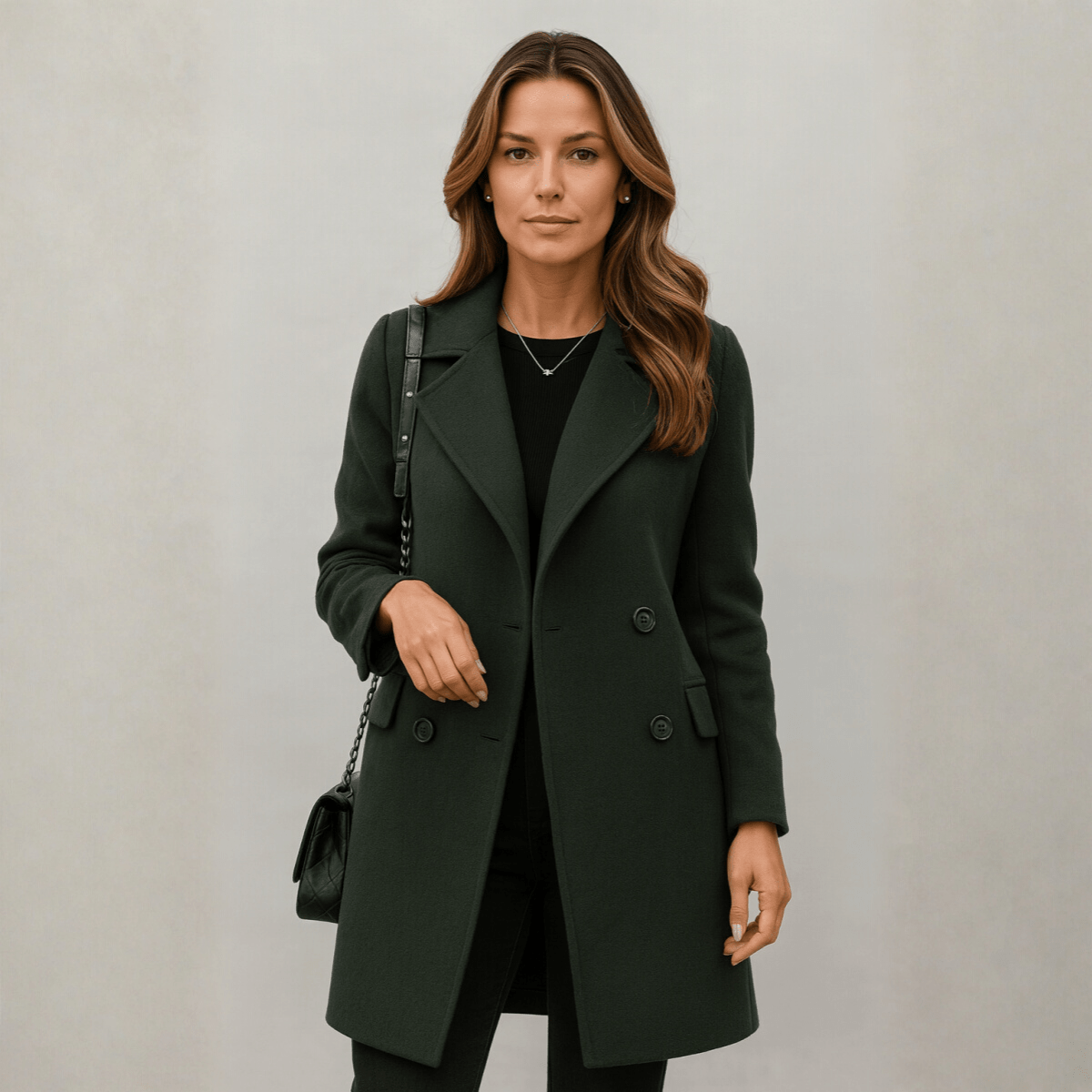 Alexandra - Zeitloser Mantel - Grün