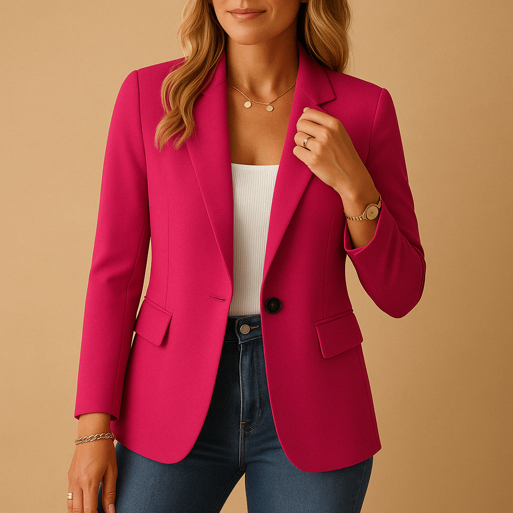 Andrea - Tailliierter Blazer - Pink