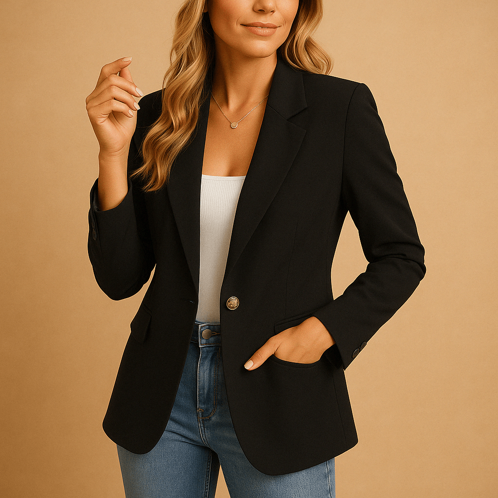 Andrea - Tailliierter Blazer - Schwarz