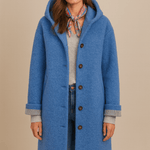 Stefanie - Eleganter Mantel - Blau