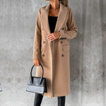 Christina - Luxuriöser Wintermantel - Khaki