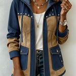 Britta - Colourblock-Kapuzenjacke