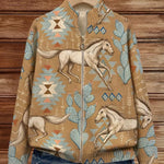Rieke - Cardigan mit Blüten-Muster