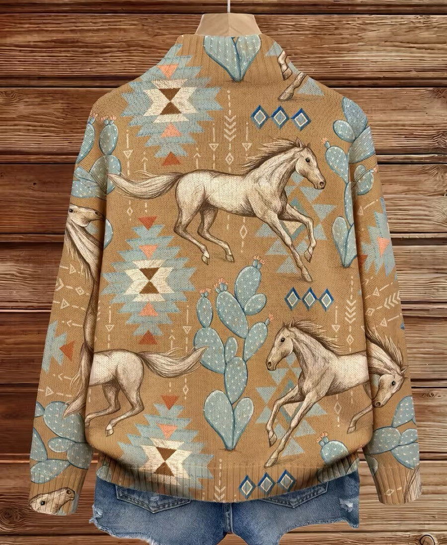 Rieke - Cardigan mit Blüten-Muster