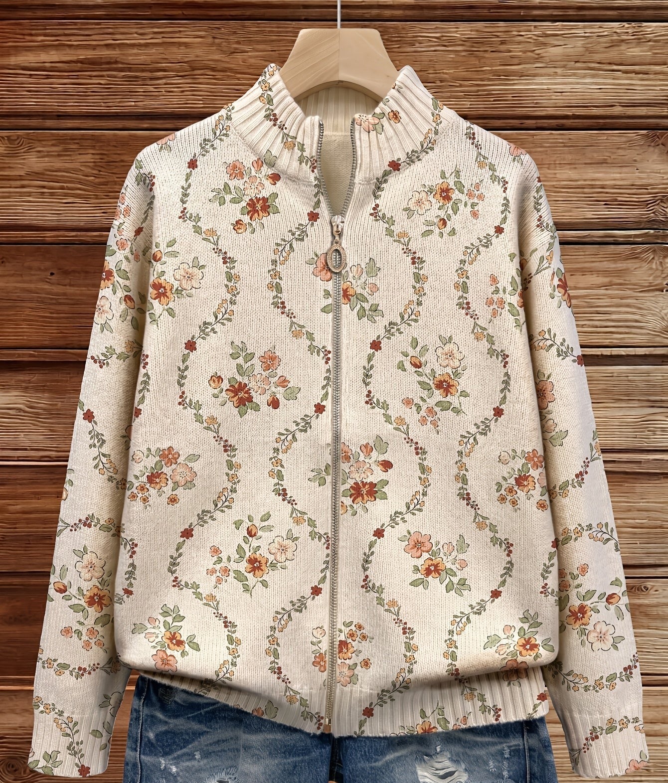 Helena - Cardigan mit zartem Blumenmuster